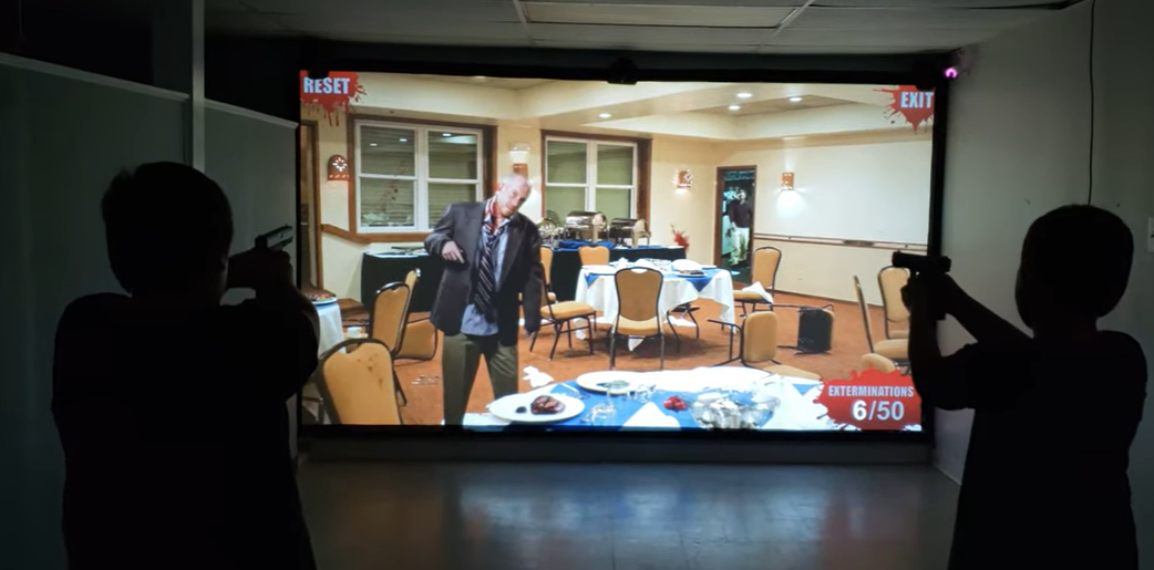 Virtual shooting range and firearms simulator at Connecticut Firearms Training Academy